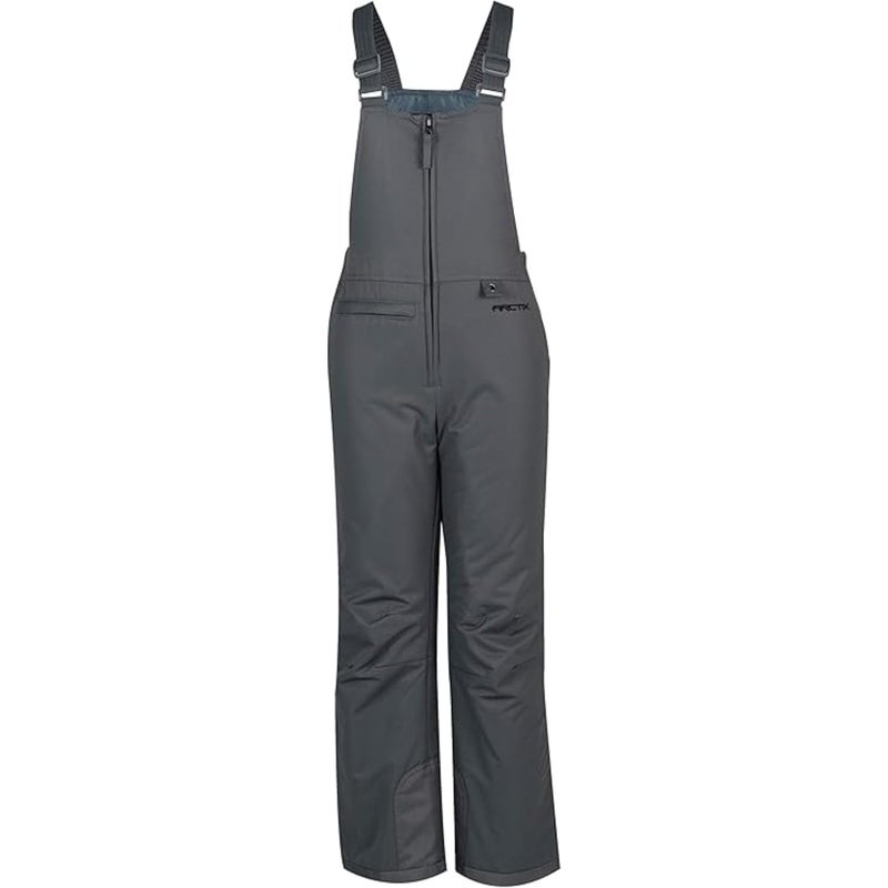 Arctix Kids Insulated Snow Bib Overalls, Charcoal, X-Large - Image 1
